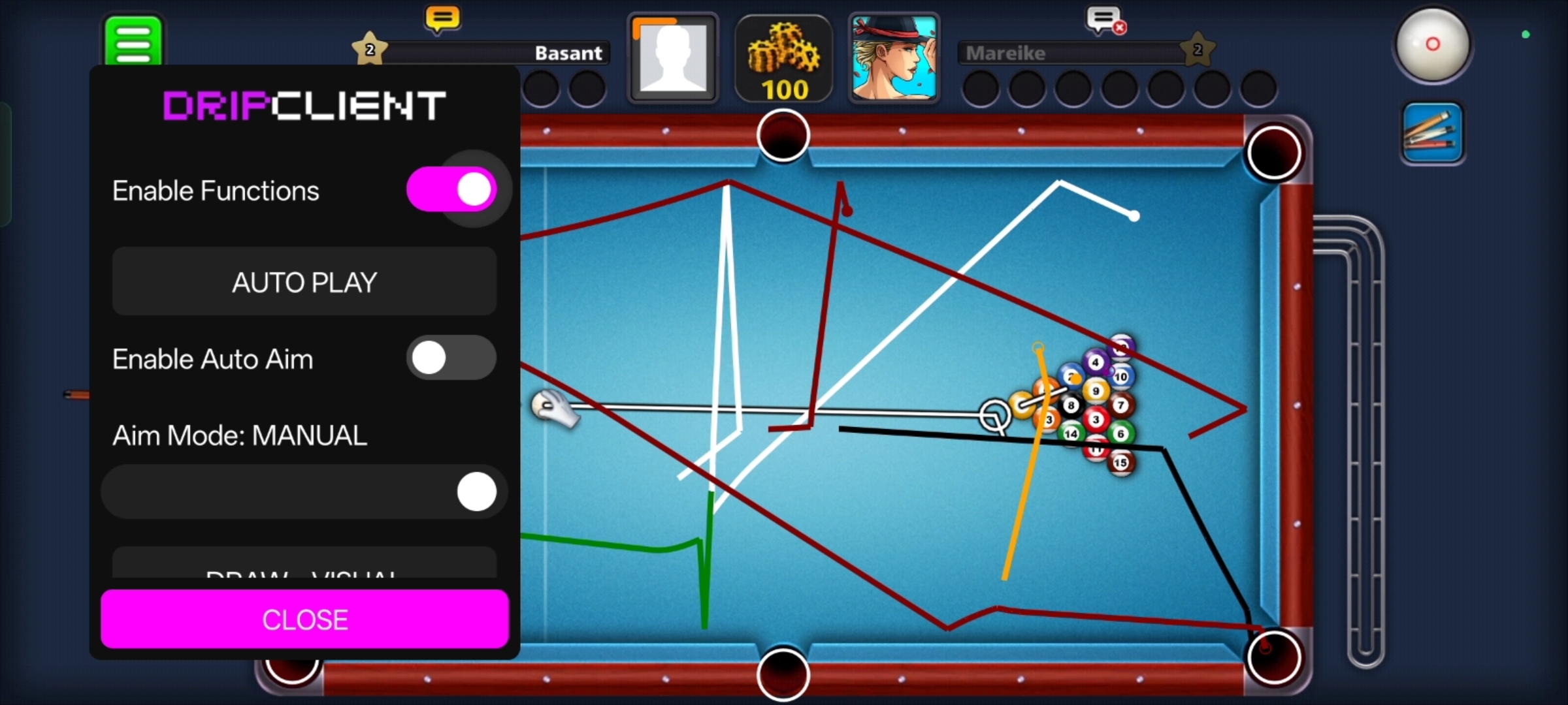 DRIPCLIENT 8 BALL POOL